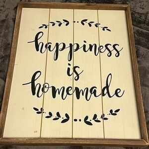 Large wood frame wall decor